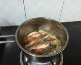Hình bước làm 3 của món Cá đối kho dưa cải