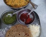 A picture of step 9 of Lauki-Chhupi Leftover Roti Pakodas.
