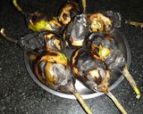 A picture of step 1 of Roasted Brinjal veg(Vangyacha Bharit).