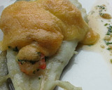 Foto del paso 5 de la receta: Rodaballo con costra de gambas al ajillo
