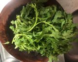 蒜炒山茼蒿的食譜步驟1照片