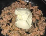 Une image de l'étape 5 de Pâtes au saumon.