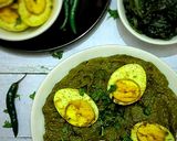 ग्रीन मसाला एग करी / पालक करी (Green masala egg curry / palak curry recipe in hindi) रेसिपी चरण 12 फोटो