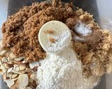A picture of step 2 of Pear Crumb Cake.