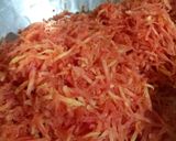 A picture of step 1 of Spiced custard carrot halwa roll.