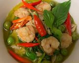 รูปขั้นตอนการทำที่ 4 ของ แกงเขียวหวาน กุ้ง+เนื้อไก่