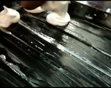 A picture of step 4 of Thoothukudi macroons.