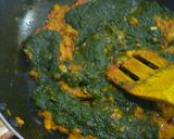 A picture of step 11 of Palak paneer.