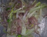 A picture of step 3 of Green Onions Potato Tomato Sabji.