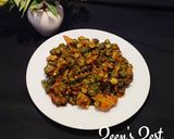 A picture of step 4 of Tawa Bhindi Aloo.