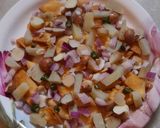 A picture of step 3 of Jackfruit Seed Nimki Chat.