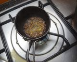 A picture of step 3 of Methi Dal with Bitter gourd seasoning.
