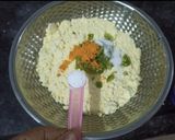 A picture of step 3 of Ratalu Puri (Purple Yam Puri).