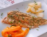 Foto del paso 7 de la receta: Lubina al papillote en horno sobre cama de pimiento amarillo