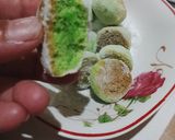 Foto langkah ke 8 dari resep 1 adonan 3 rasa (choco thumbprint pandan snow ball palm cheese).