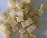 A picture of step 4 of Summer Picnic or kids party mini Chicken and cheese quiche.