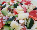 Foto del paso 2 de la receta: Arroz tres delicias con calabacín y patata
