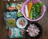 Hình bước làm 1 của món Bún thịt xào