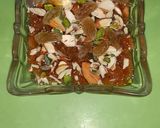 A picture of step 7 of Suji halwa milk dip.