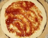 A picture of step 12 of Chicken Malai boti creamy floral pizza in pateela.