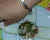 A picture of step 4 of Salsa Salad With Cucumber Wrap.