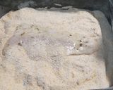 Foto del paso 2 de la receta: Milanesas de Pescado 🐠 de Cazón, con Papas🥔 aplastadas al horno