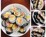Hình bước làm 1 của món Kimbap chiên