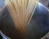 A picture of step 1 of Square Spaghetti with Borage Sauce 🌷.