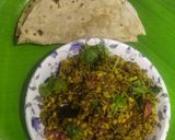 A picture of step 6 of Sprouted moong sabji with Roti.