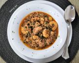 Foto del paso 9 de la receta: Lentejas con bacalao y langostinos