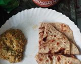 A picture of step 5 of Eggplant bharata with curd.