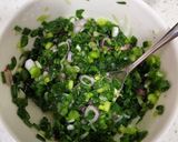 A picture of step 3 of Green onion pancakes.