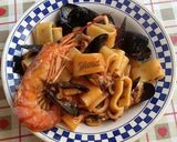 Foto del paso 6 de la receta: Calamarata con  frutos del mar