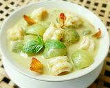 รูปขั้นตอนการทำที่ 4 ของ แกงเขียวหวานกุ้ง