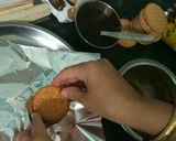 A picture of step 4 of Mariegold biscuit ka cake.