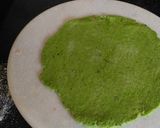 A picture of step 2 of Tri color mathri.