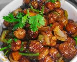 A picture of step 11 of Crispy Chana chilli.