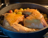 Foto del paso 7 de la receta: Pollo asado con uvas