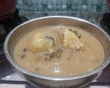 Gambar langkah 3 resipi Bubur kacang hijau +durian.