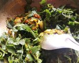A picture of step 2 of Tandulja Bhaji (chauli bhaji).