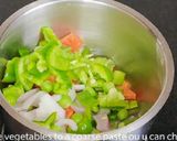 A picture of step 1 of Sooji besan mix veg chila recipe.
