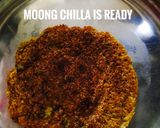 A picture of step 8 of Sprouted Moong Chilla.