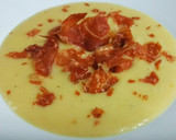 Foto del paso 8 de la receta: Crema de puerros con crujiente de jamón