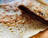Foto del paso 3 de la receta: Crepes de avena sabor galleta y crema con nutella fit🤩