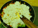 Nasi goreng kikil kambing simpel