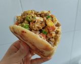 Foto del paso 6 de la receta: Arepa🫓🥙 rellena🥩 de carne🥘 molida🥗 y huevo🍳🧆