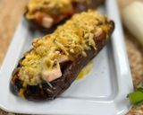 Foto del paso 5 de la receta: Berenjenas rellenas de pavo y queso con cebolla caramelizada en Airfryer - Receta para batch cooking