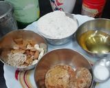 A picture of step 1 of Walnut & Banana Cake.