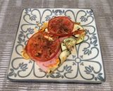 Foto del paso 4 de la receta: Pizza de patatas y verduras con jamón y queso