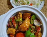 A picture of step 4 of Chicken jalfrezi.